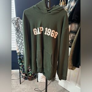 Green GAP HOODIE.